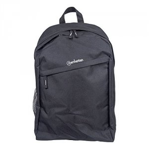 Manhattan 439831 Knappack Black Polyester Topload  Lightweight F 15.6i