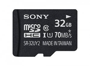 Sony SR32UY2A/TQ Microsdhc Card, , 32gb, Uhs-1, Class 10, R70