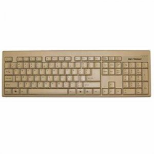 Keytronics KT400U1 Keytronic Keyboard  Usb Begie Large L Shape Enter K