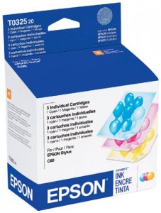 Original Epson T032520 Ink Cartridge - Yellow, Cyan, Magenta - 420 Pag