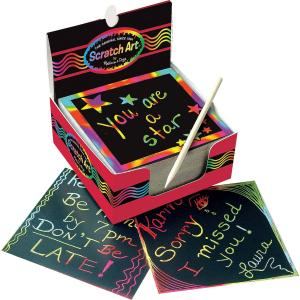 Melissa 5945 Rainbow Mini Scratch Art Notes  Box Of 125