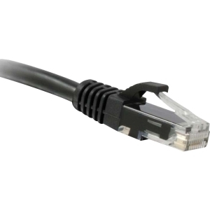 Enet C5E-BK-10-ENC Cat5e Black 10ft Molded Boot Patch Cbl