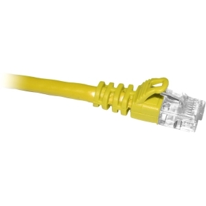 Enet C5E-YL-3-ENC Cat5e Yellow 3ft Molded Boot Patch Cbl