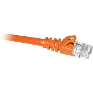 Enet C6-OR-5-ENC Cat6 Orange 5ft Molded Boot Patch Cbl