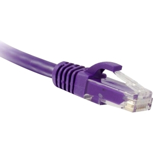 Enet C6-PR-3-ENC Cat6 Purple 3ft Molded Boot Patch Cbl