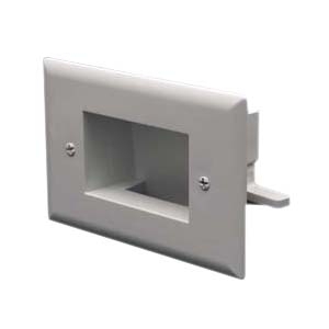 Datacomm 45-0009-WH 45-0009-wh Easy-mount Slim-fit Recessed Low-voltag