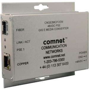 Comnet CNGE2MCPOEM 1000mbps Media Converter  Power Over Ethernet   48v