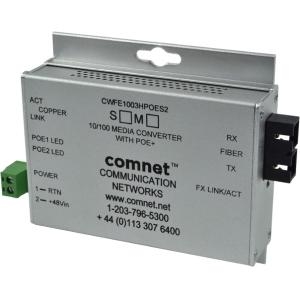 Comnet CWFE1004APOES/M Commercial Grade 100mbps Media Converter  Sc Co