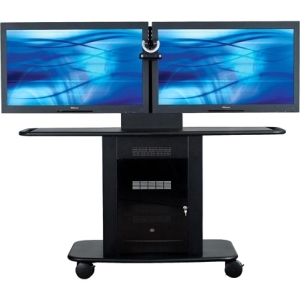 Avteq GMP-300L-TT2 Dual Display Av Cart, Supports Displays