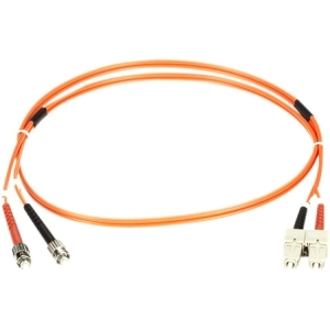 Black FO50-001M-STSC Fiber Patch Cable 1m Mm 50 St To Sc