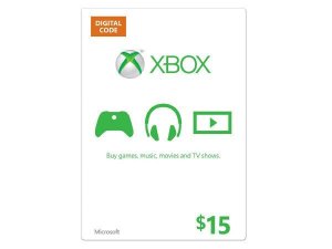 Microsoft K4W-00023 Xbox Store Gift Card - $15 Digital Code For Games 