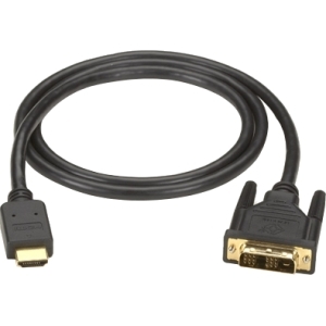 Black EVHDMI02T-001M Hdmi To Dvi Cable, Mm, Pvc, 1-m (3.2-ft