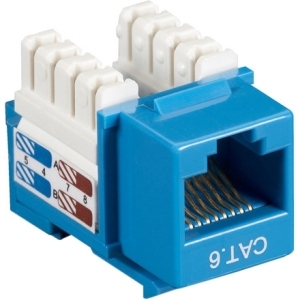 Black CAT6J-BL Connect Cat5e Rj-45 Keystone Jack