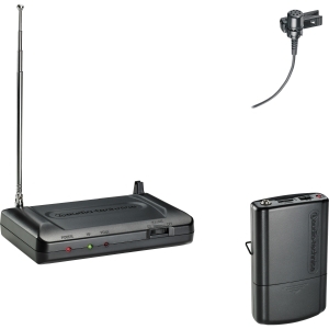 Audio ATR7100L-T2 Lavalier Vhf Wl System W  Mic Vol Ctrl On Body Pack