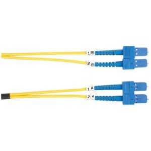 Black FOSM-003M-SCSC Fiber Patch Cable 3m Sm 9 Micron Sc To S