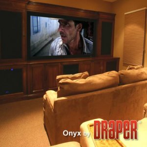 Draper 253338 119in Diag Onyx Permanently