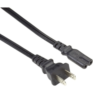 Black EPXR09 Iec320 -c7c8 2 Pin North Ameri