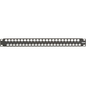 Black JPM481U 48 Port Jack Panel 1u Use Fmxxx