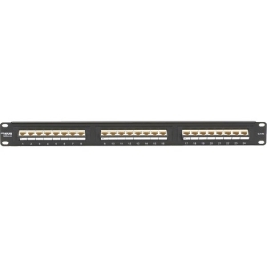 Black JPM624-45ANG-U Spacegain Cat6 45 Degree Angled Port Pat