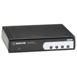 Black IC1027A Quad Port Usb Hub Rs232