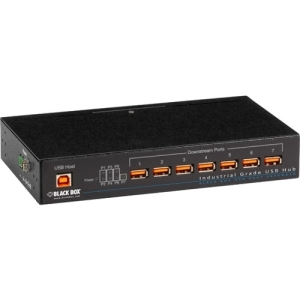 Black ICI207A Industrial Grade 7 Port Usb Hub