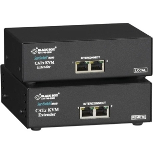 Black ACU2228A Kvm Extender With Dual Vga A