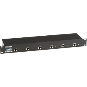 Black ACU1006SRA Cat5 Kvm Extender Hub W Serial