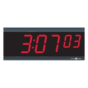 Pyramid SED2R6LDRB Poe Digital Clock 2.5in 6digit