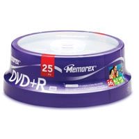 Memorex 05618 Dvd+r, 4.7gb, 16x, 25pk Spindle,