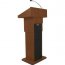 Amplivox S505A-MH Executive Adj Column Lectern - Sound -mh