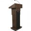 Amplivox S505A-WT Executive Adj Column Lectern - Sound -wt