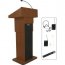 Amplivox SW505A-MH Executive Adj Column Lectern - Wrls -mh