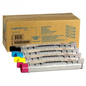 Original Konica 1710490-004 Cyan Toner Magicolor 3100