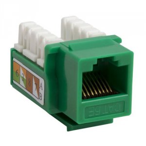 Intellinet 210997 Cat5e Green Keystone Jack Utp