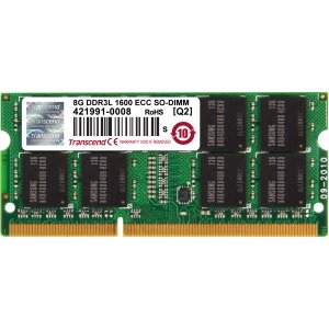 Transcend TS1GSK72W6H 8gb Ddr3l 1600 Ecc Unbuffered So-dimm Low Voltag