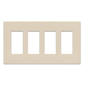 Insteon 2422-253 Wall Plate Quad Ivory White Box