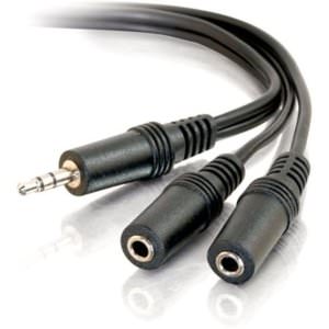 C2g 40427 6ft One 3.5mm Stereo Male To Two 3.5mm Stereo Female Y-cable