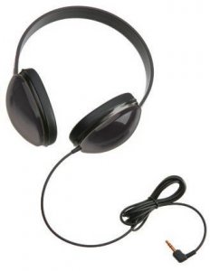 Ergoguys 2800-BKP Califone Stereo Wired Headphone Black. Headphone For