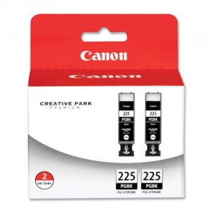 Original Canon 4530B007 Pgi-225 Black Twin Pack - Ink - Cartridge - Fo