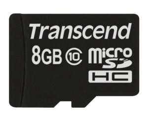 Transcend TS8GUSDC10M 8gb Micro Sdhc Class 10 Memory Card