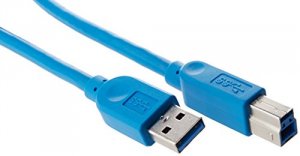 Manhattan 322430 Superspeed Usb Device Cable A Male  B Male, 2 M, Blue