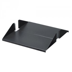 Black RMTS07-19 Two-part Rackmount Server Shelf For 19in