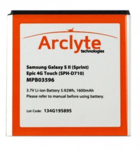 Arclyte MPB03596 Samsung Battery For Boost Mobile Sph-d710; Cdma Sch-r