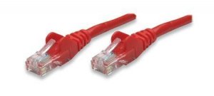 Intellinet 319799 10 Ft Red Cat5e Snagless Patch Cable