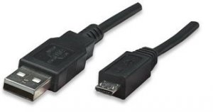 Manhattan 307161 3ft Usb 2.0 A Male  Micro-b Male