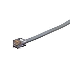 Black EL06MS-07 Rj-11 Modular Cable, 6-wire, Straight-pi