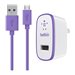 Belkin F8M667TT04-PUR Micro Ac Chgr,2.1a,univ,w4 Microusb Pur