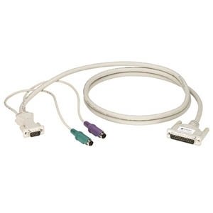 Black EHN151-0010 Kvm Cpu Cable Db25 Vga Ps2 10ft