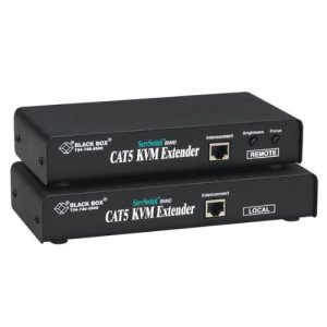 Black ACU1008A Servswitch Brand Cat5 Kvm Extenders With