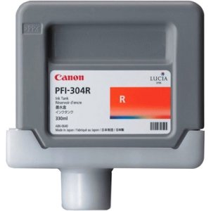 Original Canon 3855B001 Ink Pfi 304r Pigment Red